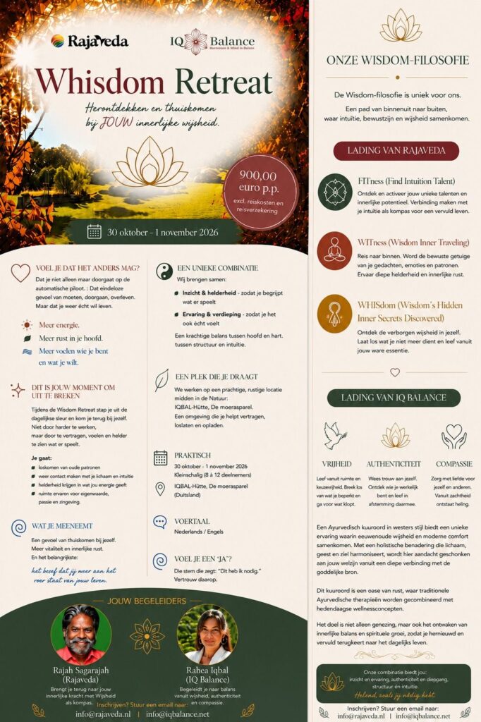 Whisdom Retreat – herontdekken en thuiskomen bij jouw innerlijke wijsheid ❤️